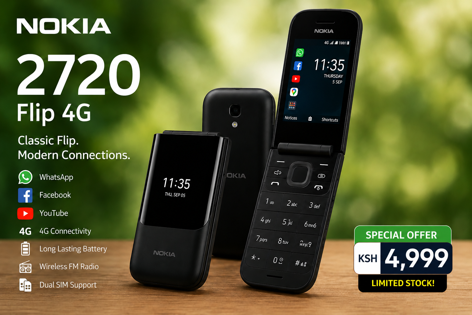Nokia 2720 Flip 4G